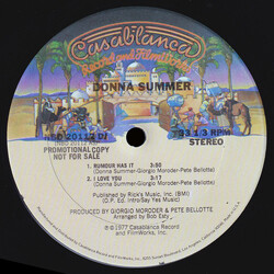 Donna Summer Rumour Has It / I Love You USED VINYL 12INCH 33 S RPM SINGLE SIDED PROMO