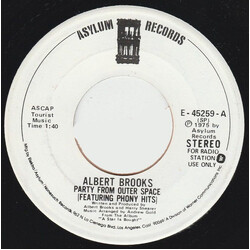 Albert Brooks Party From Outer Space (Featuring Phony Hits) / Phone Call To Americans (Letters To Americans) USED VINYL 7INCH 45 RPM PROMO
