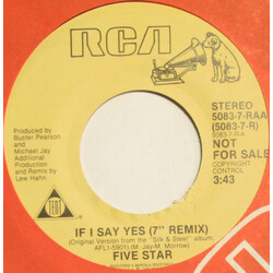 Five Star If I Say Yes USED VINYL 7INCH 45 RPM PROMO
