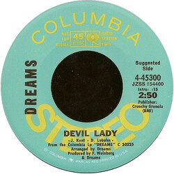 Dreams (4) Devil Lady / The Maryanne USED VINYL 7INCH 45 RPM SINGLE PROMO STEREO