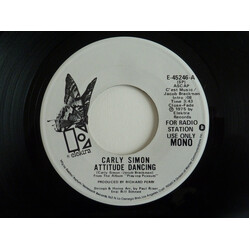 Carly Simon Attitude Dancing USED VINYL 7INCH 45 RPM PROMO STEREO MONO