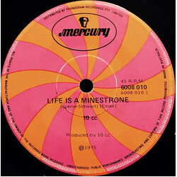 10cc Life Is A Minestrone USED VINYL 7INCH 45 RPM SINGLE
