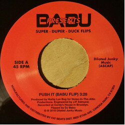 Babu Babu Presents Super Duper Duck Flips USED VINYL 7INCH 45 RPM SINGLE PROMO