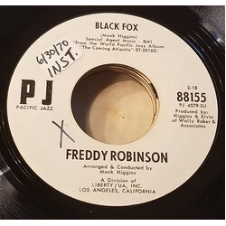 Freddie Robinson Black Fox USED VINYL 7INCH 45 RPM SINGLE PROMO STYRENE