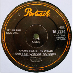 Archie Bell & The Drells Don't Let Love Get You Down USED VINYL 12INCH 45 RPM STEREO