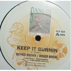 Dennis Brown / Roger Robin Keep It Burnin USED VINYL 12INCH