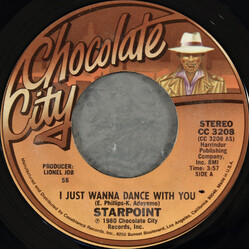 Starpoint I Just Wanna Dance With You / Don't Leave Me USED VINYL 7INCH 45 RPM SINGLE STYRENE STEREO