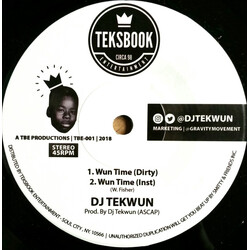 DJ TekWun Wun Time / Timeless USED VINYL 7INCH 45 RPM SINGLE LIMITED EDITION STEREO