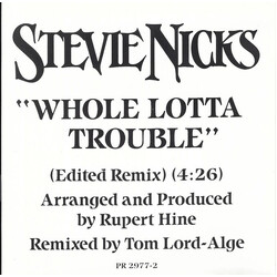 Stevie Nicks Whole Lotta Trouble (Edited Remix) CD USED