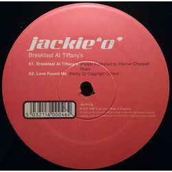 Jackie 'O' Breakfast At Tiffany's / One Of Us USED VINYL 12INCH 33 S RPM