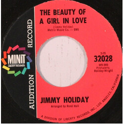 Jimmy Holiday The Beauty Of A Girl In Love / Everything Is Love USED VINYL 7INCH 45 RPM SINGLE PROMO