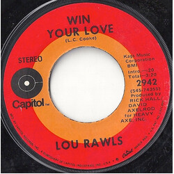 Lou Rawls Win Your Love USED VINYL 7INCH SINGLE 45 RPM
