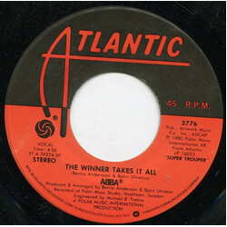 ABBA The Winner Takes It All Vinyl 7" USED