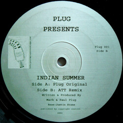 Plug (2) Indian Summer USED VINYL 12INCH 33 S RPM