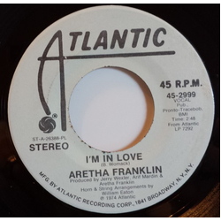 Aretha Franklin I'm In Love Vinyl 7" USED