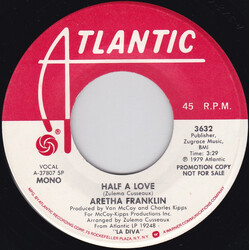 Aretha Franklin Half A Love Vinyl 7" USED