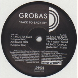 Grobas Back To Back EP VINYL 12" USED