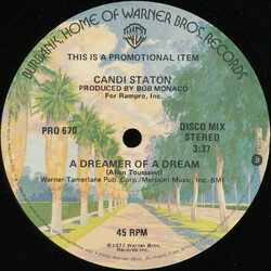 Candi Staton A Dreamer Of A Dream USED VINYL 12INCH 45 RPM PROMO
