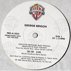 George Benson 20/20 Vinyl 12" USED