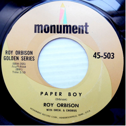 Roy Orbison Paper Boy / With The Bug Vinyl 7" USED