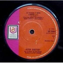 Peter Sarstedt As Though It Were A Movie Vinyl 7" USED