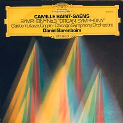Camille Saint-Saëns / Gaston Litaize / The Chicago Symphony Orchestra / Daniel Barenboim Symphony No.3 "Organ Symphony" Vinyl LP USED