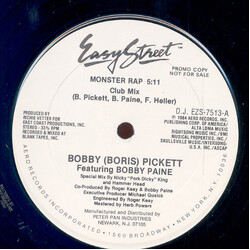 Bobby Pickett / Bobby Paine Monster Rap VINYL 12" USED