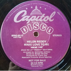 Helen Reddy Make Love To Me Vinyl 12" USED