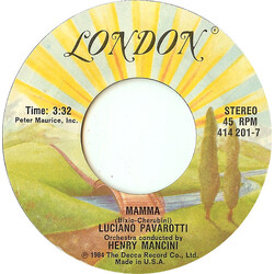 Luciano Pavarotti Mamma USED VINYL 7INCH SINGLE 45 RPM