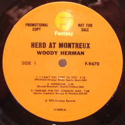 Woody Herman Herd At Montreux Vinyl LP USED