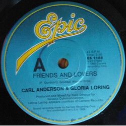 Carl Anderson / Gloria Loring Friends And Lovers / You Always Knew USED VINYL 7INCH 45 RPM
