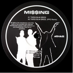 Missing Thr33 Blak Bros. USED VINYL 12INCH