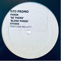 Panik Be There / Blind Panik USED VINYL 12INCH PROMO WHITE LABEL