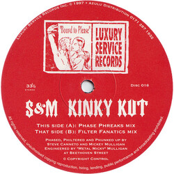 S & M Kinky Kut USED VINYL 12INCH 33 S RPM