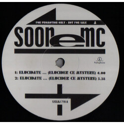 Soon E MC Elucidate ... (Elucider Ce Mystère) USED VINYL 12INCH PROMO