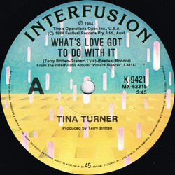 Tina Turner What's Love Got To Do With It USED VINYL 7INCH 45 RPM SINGLE