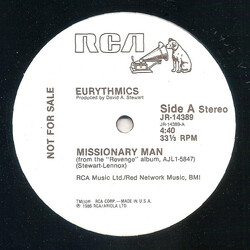 Eurythmics Missionary Man USED VINYL 12INCH 33 S RPM PROMO STEREO