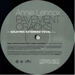 Annie Lennox Pavement Cracks USED VINYL 12INCH 45 RPM PROMO