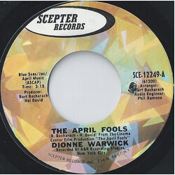 Dionne Warwick The April Fools USED VINYL 7INCH 45 RPM SINGLE