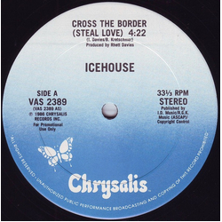Icehouse Cross The Border (Steal Love) / Iva Davies Interview Vinyl 12" USED