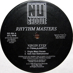 Rhythm Masters (4) Virgin Eyes USED VINYL 12INCH 33 S RPM