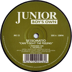 Sessomatto Can't Fight The Feeling USED VINYL 12INCH 33 S RPM