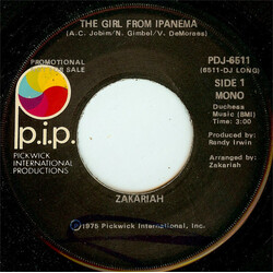Zakariah The Girl From Ipanema VINYL 7" USED