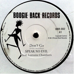 Speak No Evil / Lorraine Chambers Don't Go USED VINYL 12INCH