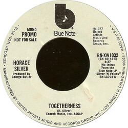 Horace Silver Togetherness USED VINYL 7INCH 45 RPM PROMO STYRENE STEREO MONO