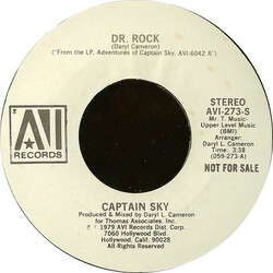 Captain Sky Dr. Rock USED VINYL 7INCH 45 RPM PROMO STYRENE STEREO