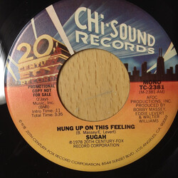 Sugah (2) Hung Up On This Feeling USED VINYL 7INCH 45 RPM PROMO STEREO MONO