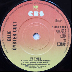 Blue Öyster Cult In Thee USED VINYL 7INCH SINGLE