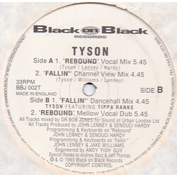 Daniel Tyson Rebound / Fallin' USED VINYL 12INCH 33 S RPM