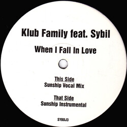 The Klub Family / Sybil When I Fall In Love USED VINYL 12INCH 45 RPM PROMO